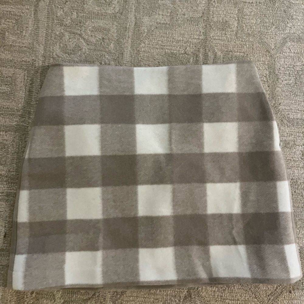 New LOFT skirt with tags, never warn. Plaid skirt, wool blend.